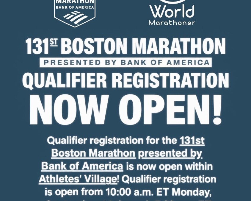 Boston Marathon 2027: tydzień rejestracji dla zawodników z kwalifikacją