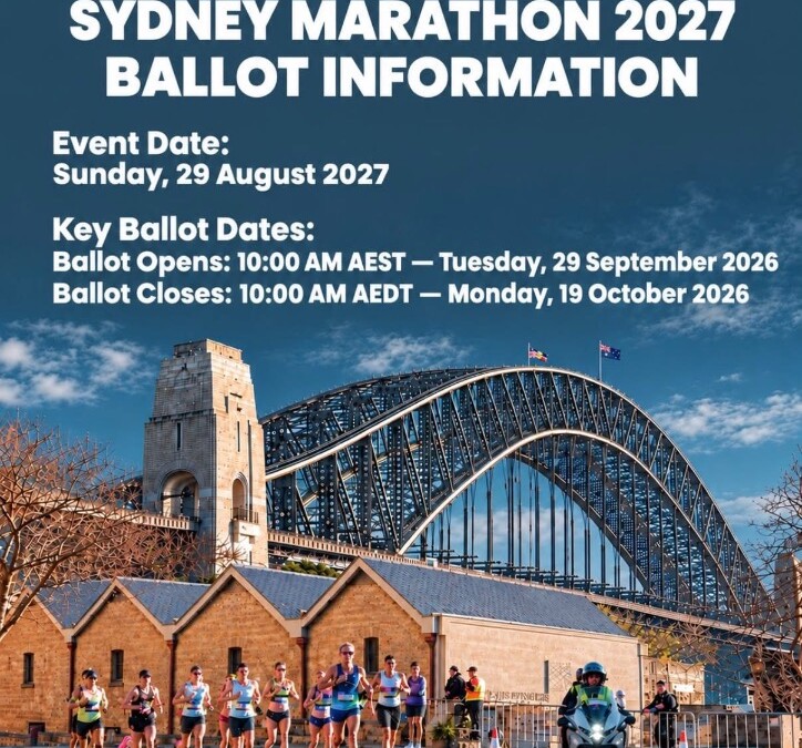 Sydney Marathon 2027: General Ballot